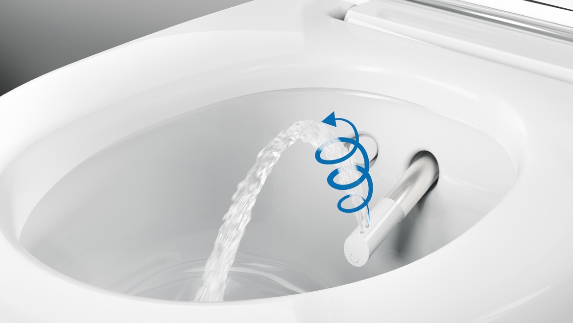 WhirlSpray shower toilet Geberit AquaClean Mera Comfort