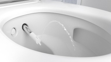 Lady shower function on the Geberit AquaClean Mera Comfort shower toilet