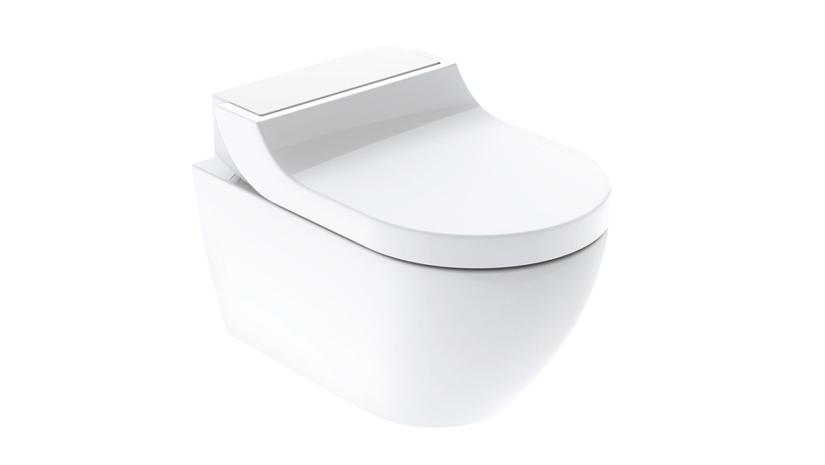 Geberit AquaClean Tuma with design cover in white